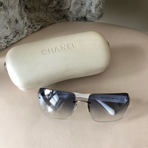 CHANEL Accessories - CHANEL grey gradient/white 4107-B sunglasses
